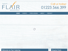 Tablet Screenshot of flaircatering.co.uk